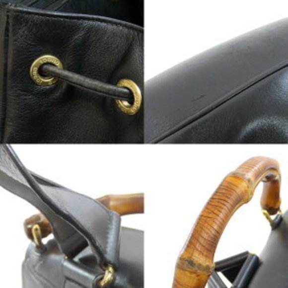 Gucci Bamboo Rucksack Backpack Daypack Leather - Picture 8 of 9